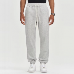 2 Pcs Mens Casual Sports Pants with Elastic Mid Waist