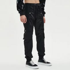 2 Pcs Multi Pocket Mid Waist Mens Cargo Pants