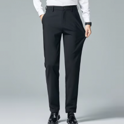 2 Pcs Autumn Mens Business Casual Pants Straight Through Slim Fit