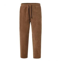 3 Pcs Mens Corduroy Loose Casual Straight Leg Pants