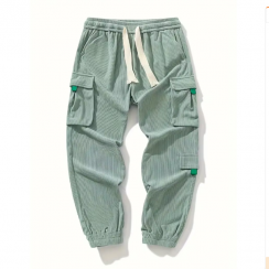 4 Pcs Autumn Warm Thickened Corduroy Mens Trousers